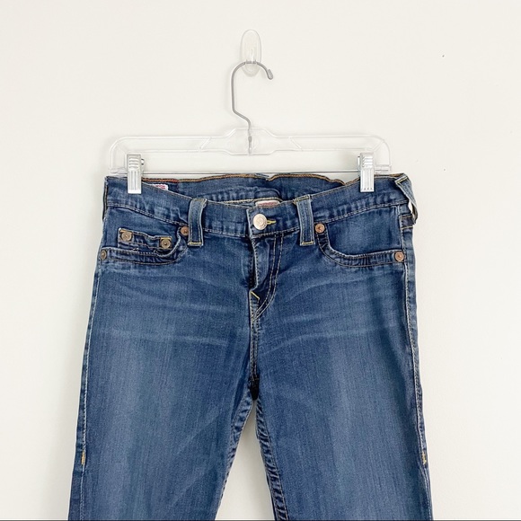 True Religion Women's Casey Super Skinny Jeans Medium Wash Size 32 - Picture 2 of 15
